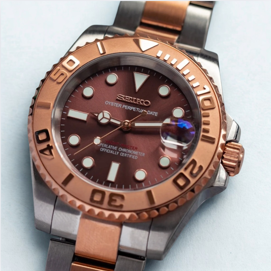 SEIKO MOD YACHTMASTER | ROSE GOLD