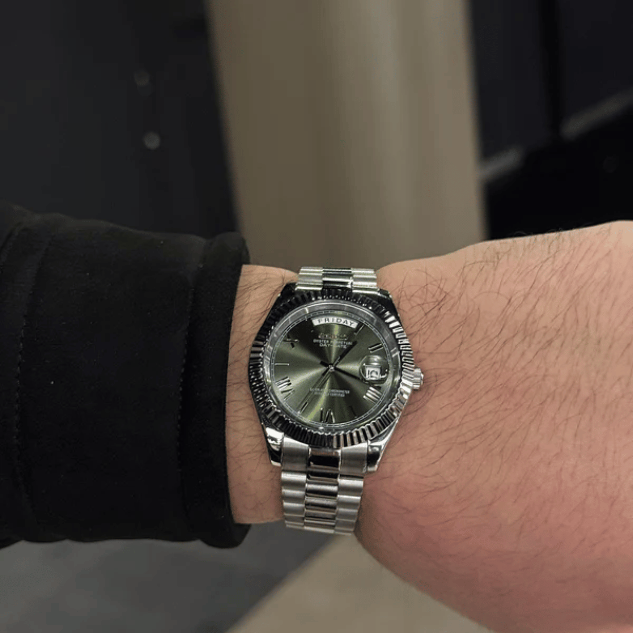 SEIKO MOD DAYDATE | OLIVE GREEN