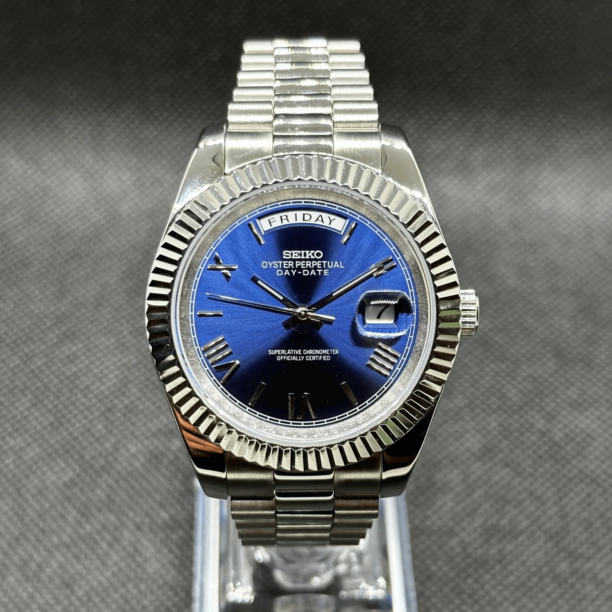 SEIKO MOD DAYDATE | BLUE