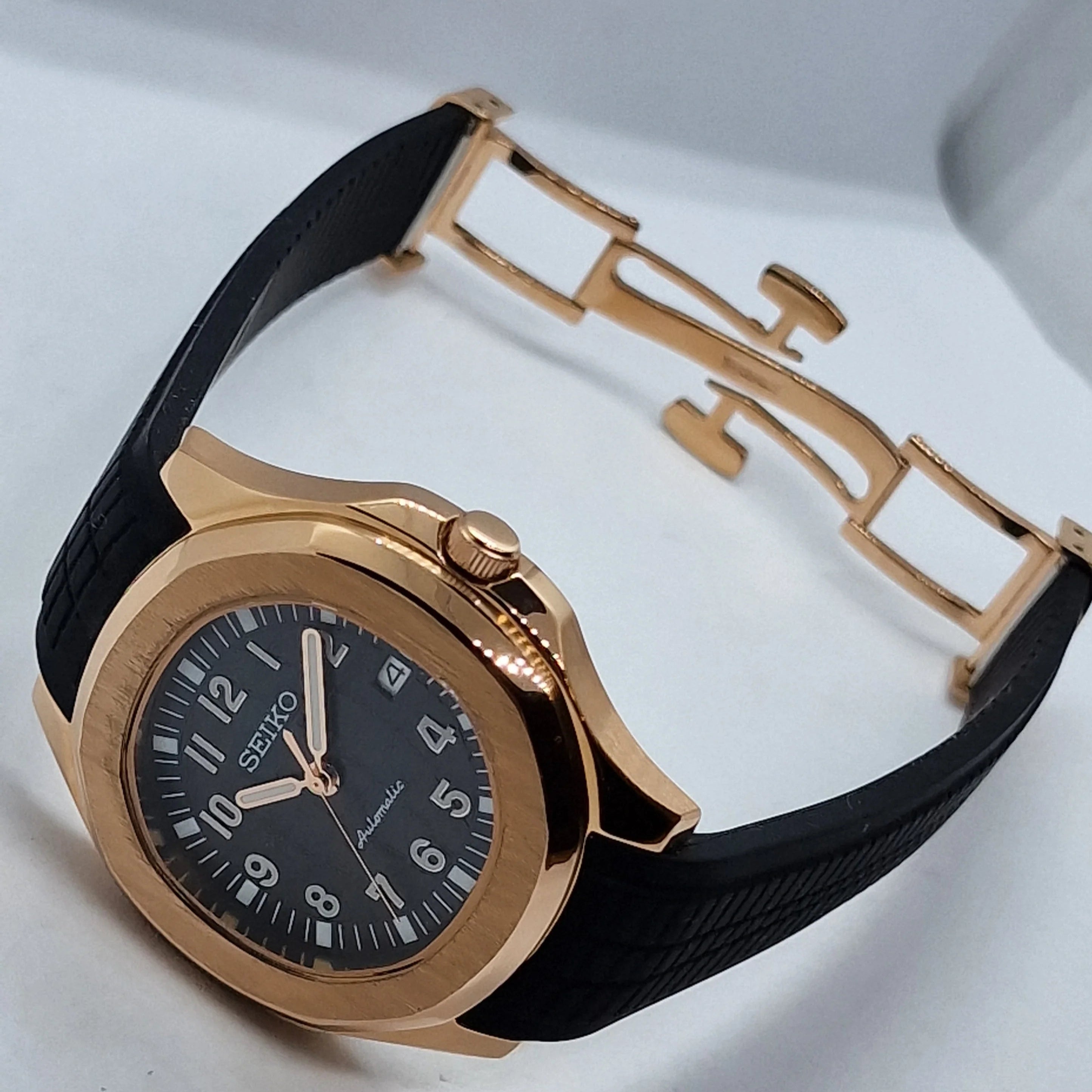 SEIKO MOD AQUANAUT | ROSE GOLD BLACK