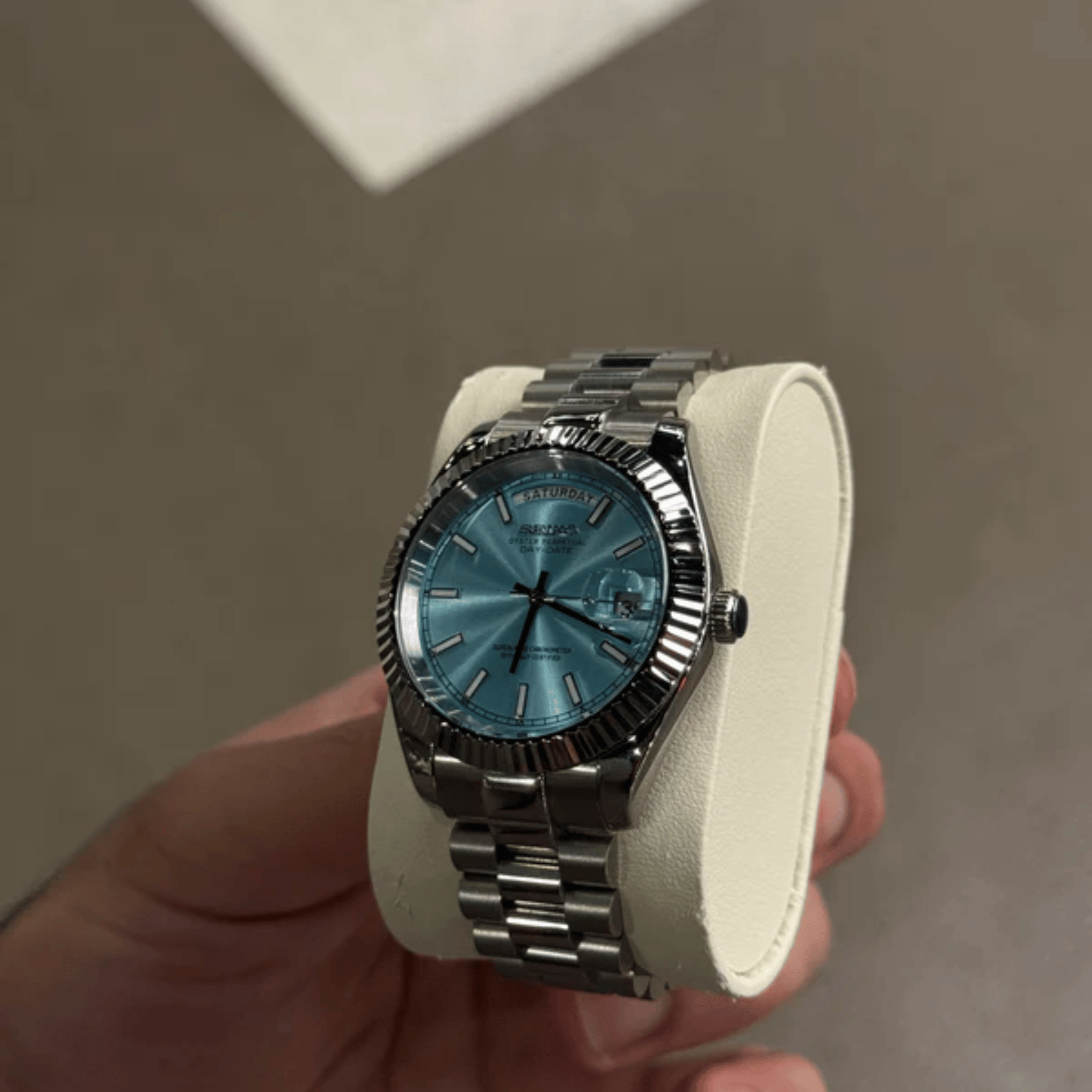 SEIKO MOD DAYDATE | SKY BLUE
