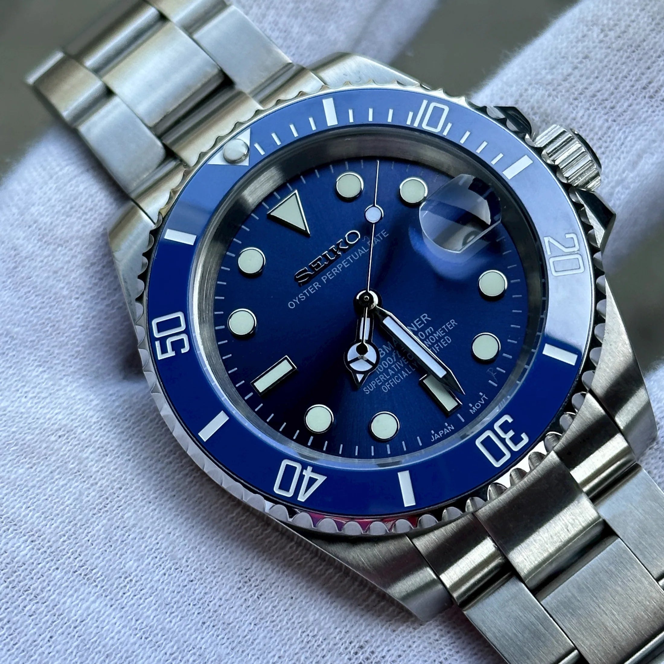 SEIKO MOD SUBMARINER | BLUE