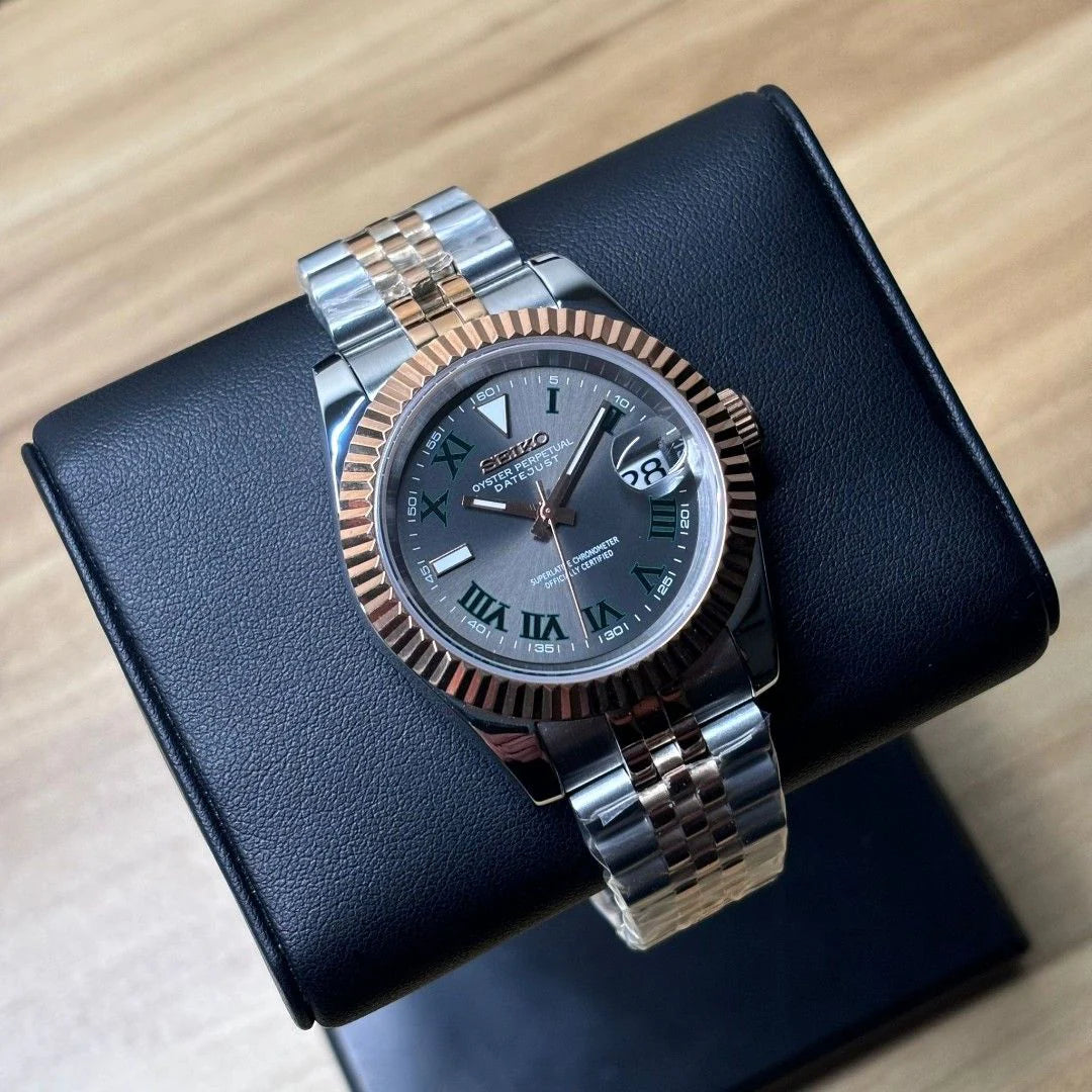 SEIKO MOD DATEJUST | WIMBLEDON TWO-TONE