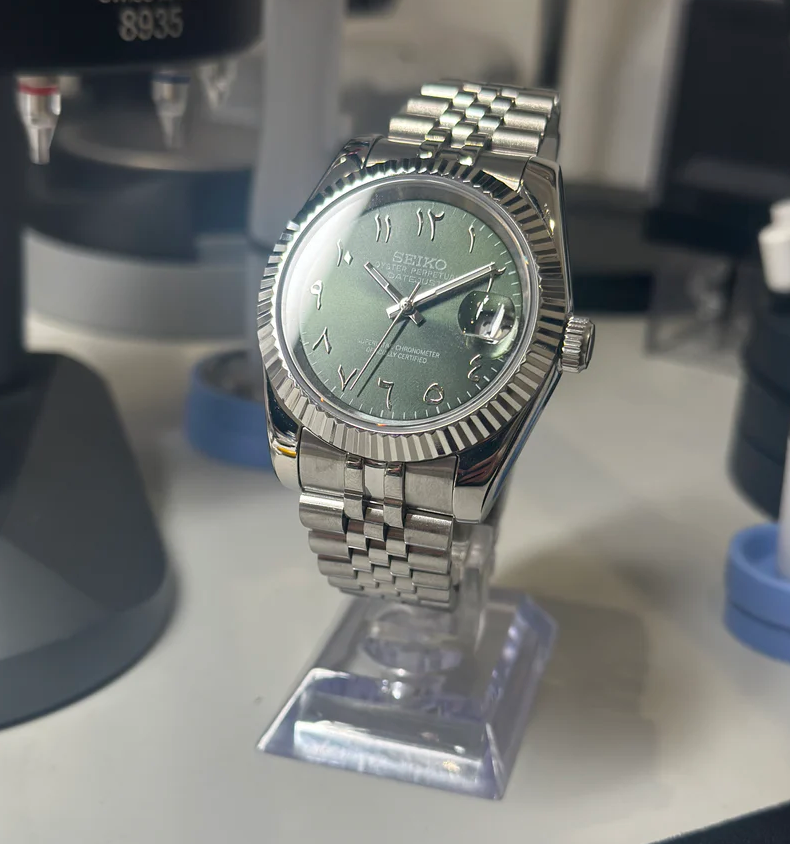 SEIKO MOD DATEJUST | KHAKI ARABIC