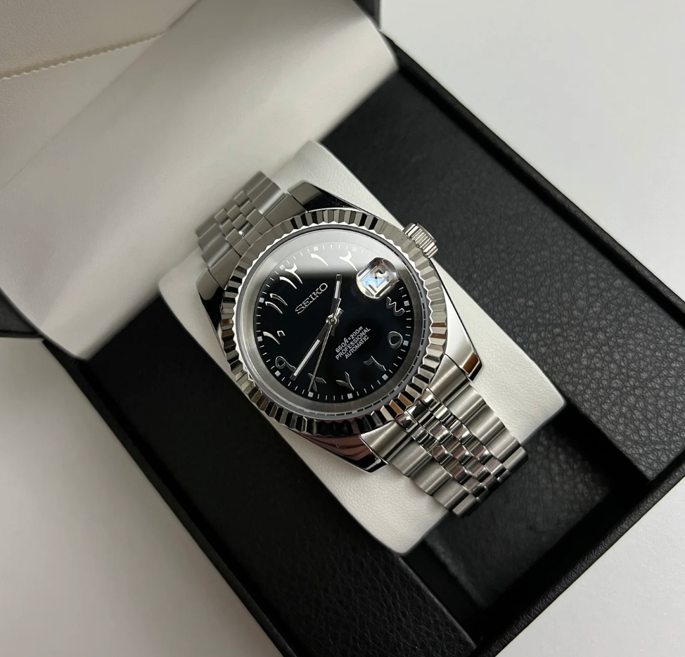 SEIKO MOD DATEJUST | ARABIC BLACK