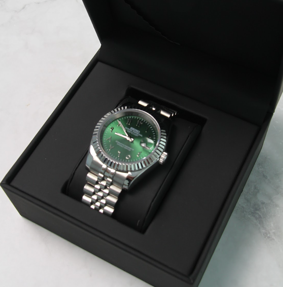 SEIKO MOD DATEJUST | ARABIC GREEN