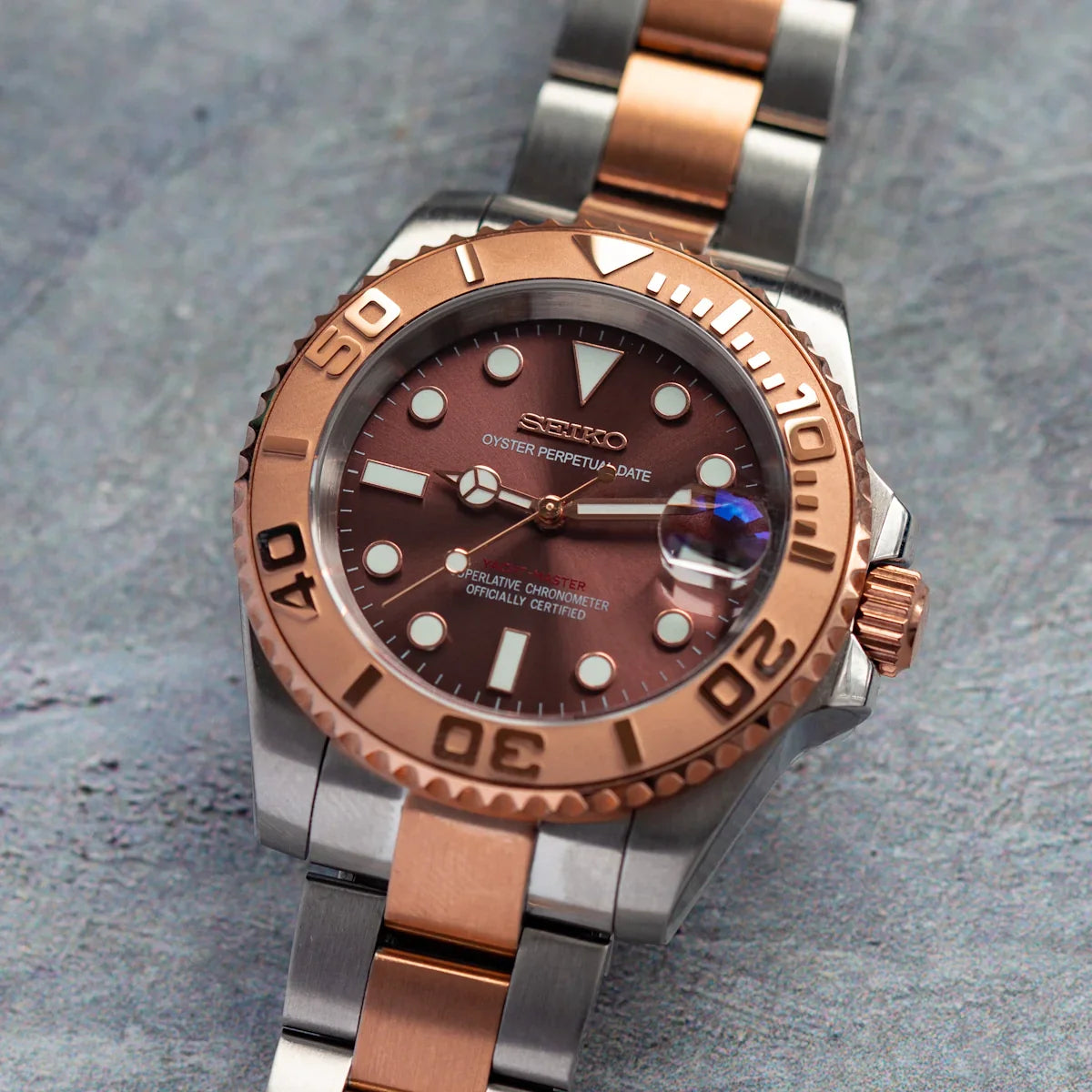 SEIKO MOD YACHTMASTER | ROSE GOLD