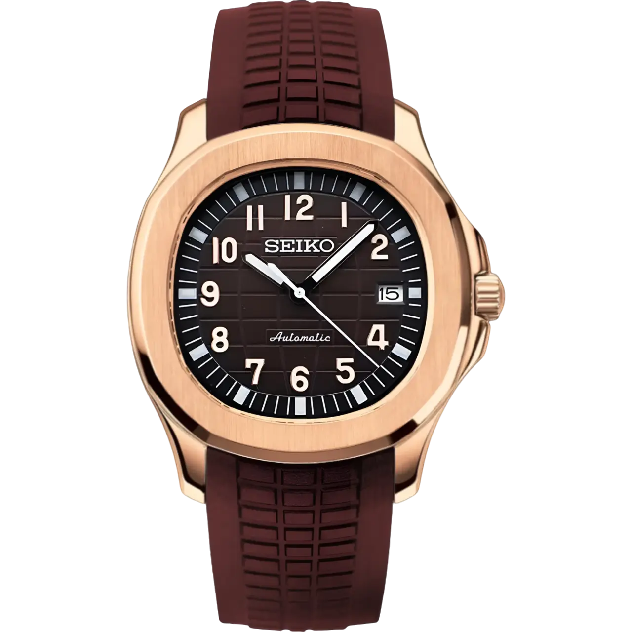 SEIKO MOD AQUANAUT | BROWN ROSE GOLD